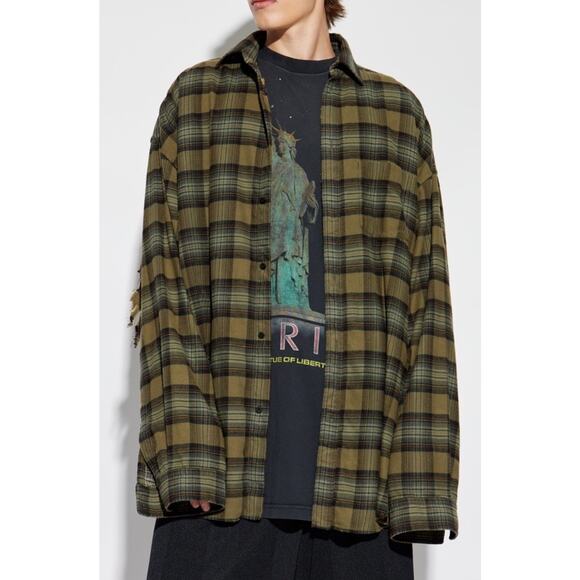 BALENCIAGA Layered Liberty Shirt Fall 24 Collection Layered Shirt Unisex Sz1 NWT - Picture 5 of 9